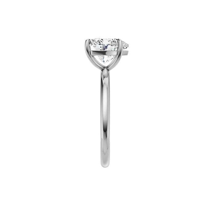 Heart Solitaire Engagement Ring