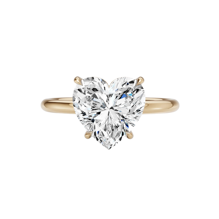 Heart Solitaire Engagement Ring