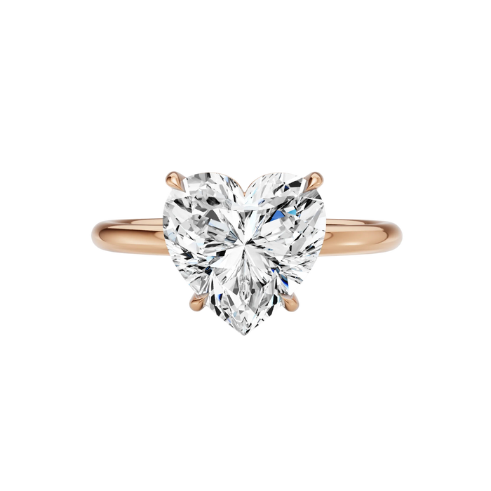Heart Solitaire Engagement Ring