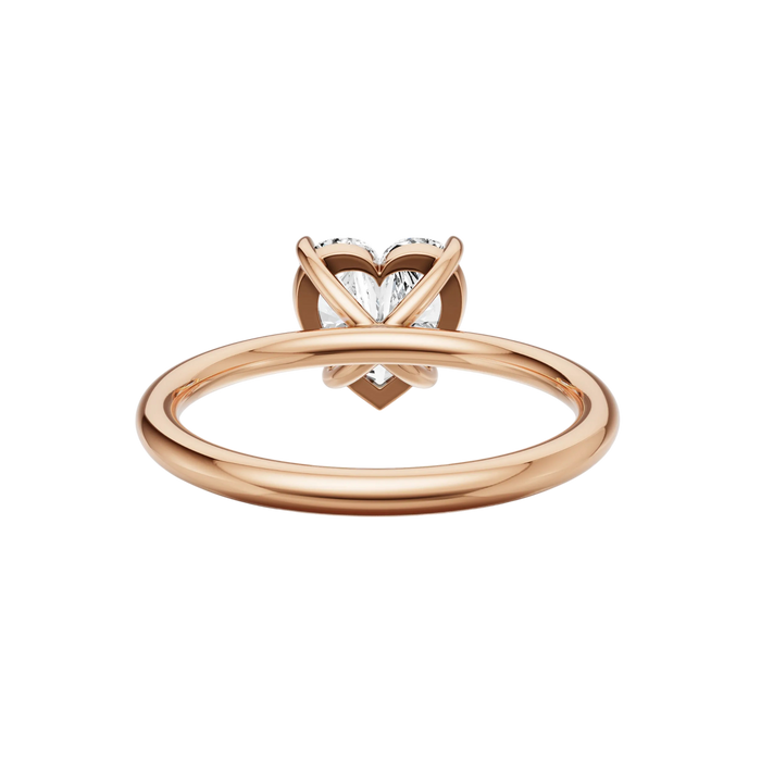 Heart Solitaire Engagement Ring