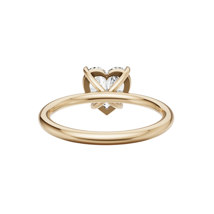 Heart Solitaire Engagement Ring