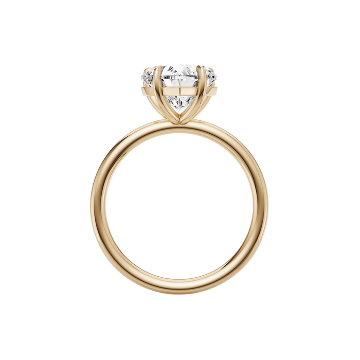 Heart Solitaire Engagement Ring