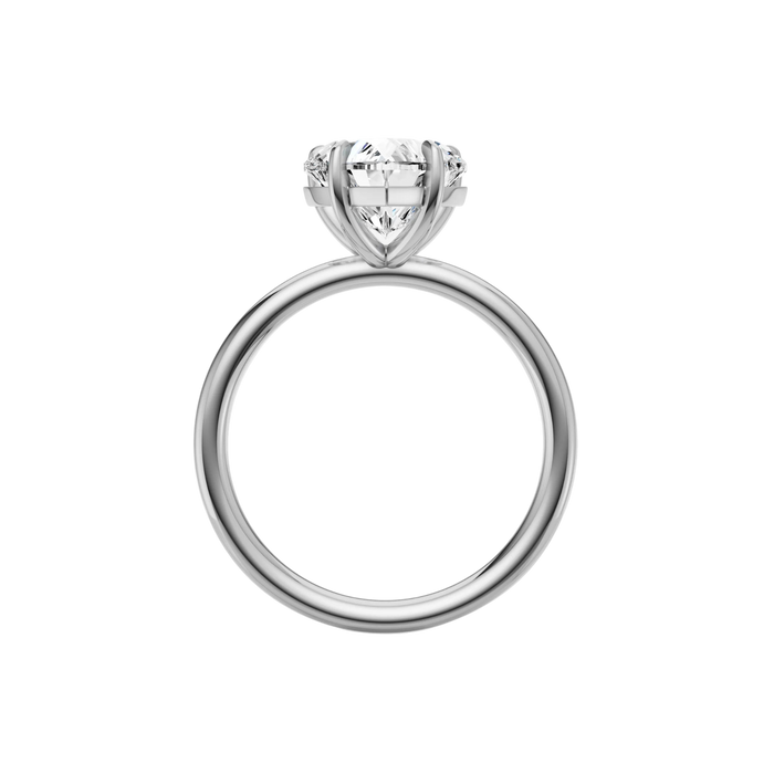 Heart Solitaire Engagement Ring