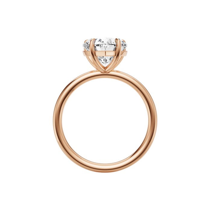Heart Solitaire Engagement Ring
