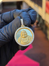 Happy Buddha Circular Diamond Pendant original detail photo 2