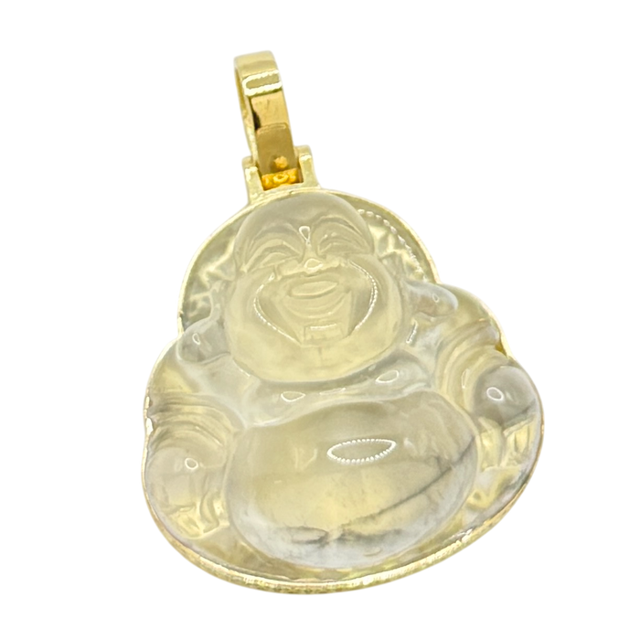 Ice Jade Buddha w/ Money Coin Frame