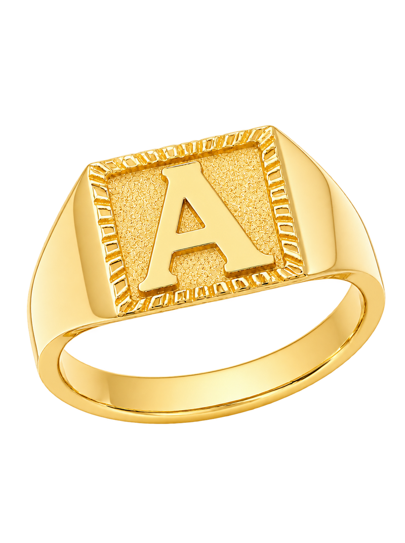 Initial Signet Ring