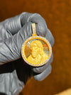 Jesus Circular Diamond Pendant original detail photo 1