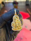 Lady Buddha (Guan Yin) Riding a Dragon Diamond Pendant — original photo 2
