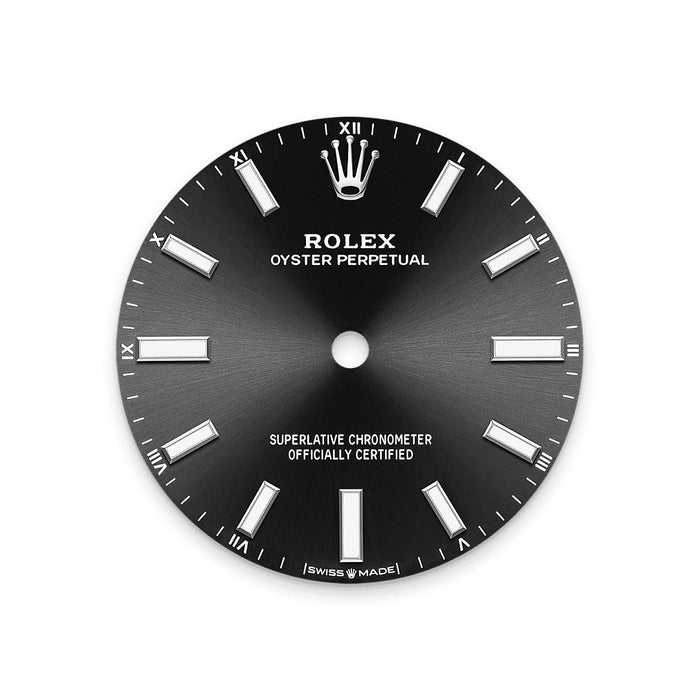 Rolex Stainless Steel Oyster Perpectual - 34mm - Bright black