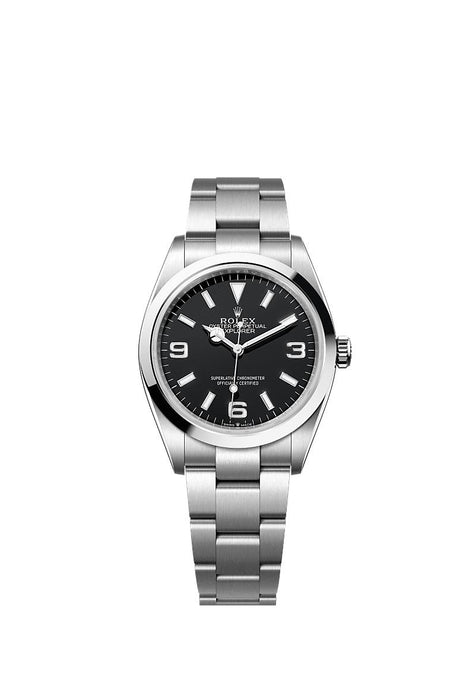 Rolex Stainless Steel Explorer - 36mm - Black