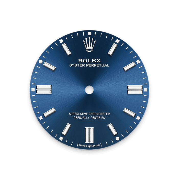 Rolex Stainless Steel Oyster Perpectual - 36mm - Bright blue