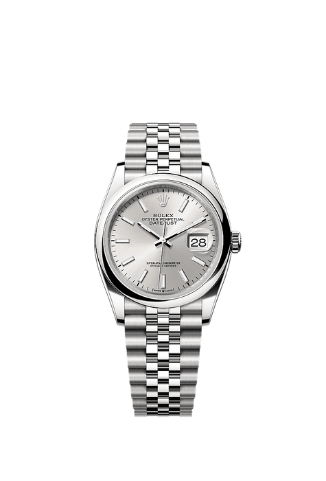 Rolex Stainless Steel Datejust - 36mm - Silver - Jubilee