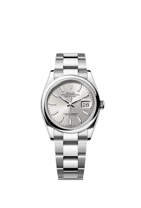 Rolex Stainless Steel Datejust - 36mm - Silver - Oyster