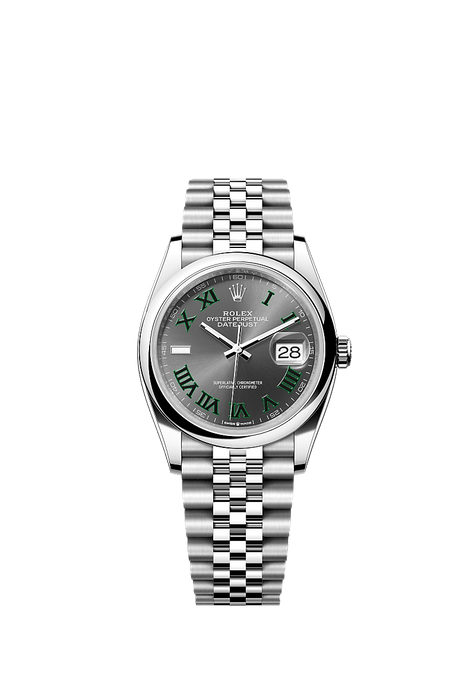 Rolex Stainless Steel Datejust - 36mm - Slate - Jubilee