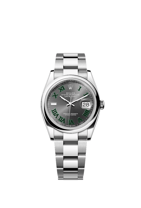 Rolex Stainless Steel Datejust - 36mm - Slate - Oyster