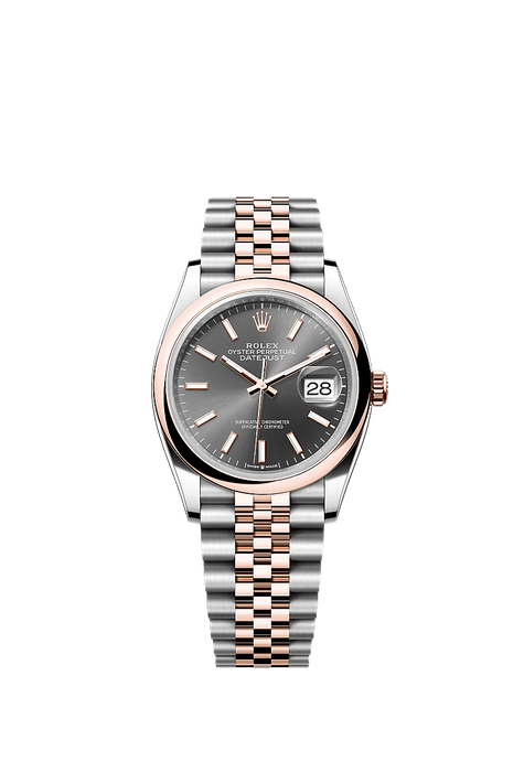 Rolex Two-Tone (RG/SS) Datejust - 36mm - Slate - Jubilee