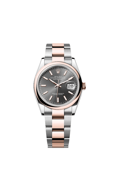 Rolex Two-Tone (RG/SS) Datejust - 36mm - Slate - Oyster