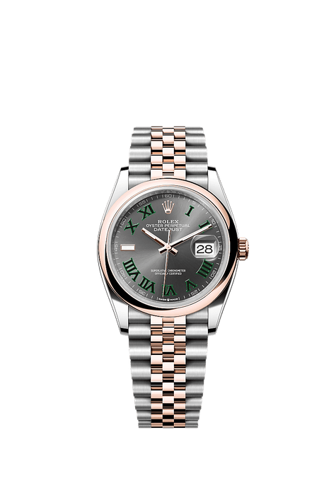 Rolex Two-Tone (RG/SS) Datejust - 36mm - Slate - Jubilee