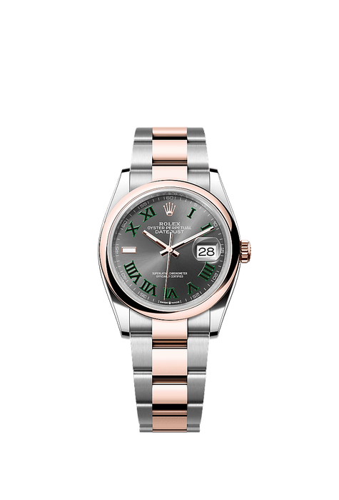 Rolex Two-Tone (RG/SS) Datejust - 36mm - Slate - Oyster