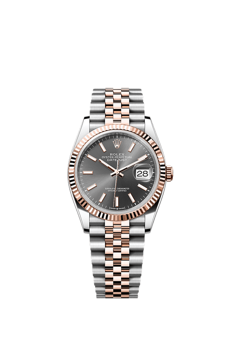 Rolex Two-Tone (RG/SS) Datejust - 36mm - Slate - Jubilee