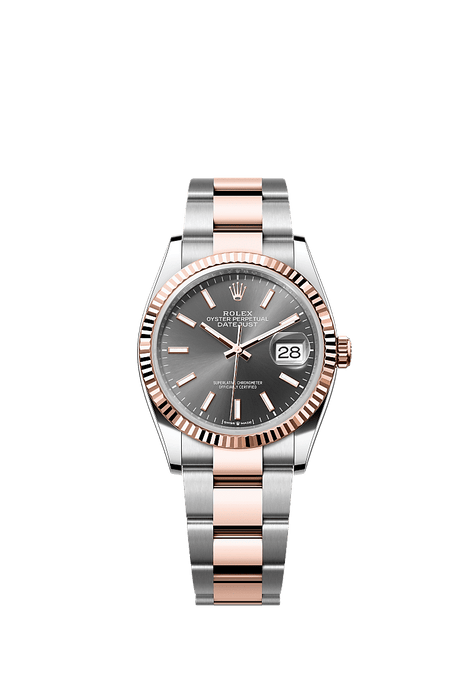 Rolex Two-Tone (RG/SS) Datejust - 36mm - Slate - Oyster