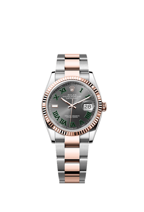 Rolex Two-Tone (RG/SS) Datejust - 36mm - Slate - Oyster