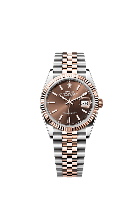 Rolex Two-Tone (RG/SS) Datejust - 36mm - Chocolate - Jubilee