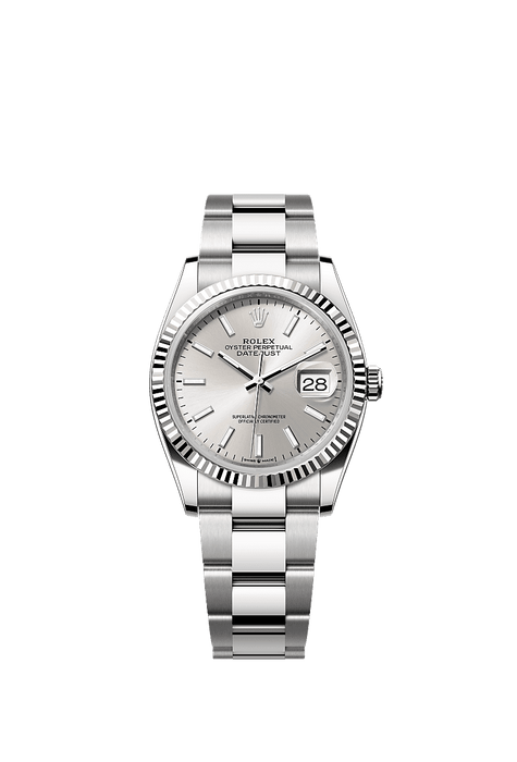 Rolex Stainless Steel Datejust - 36mm - Silver - Oyster