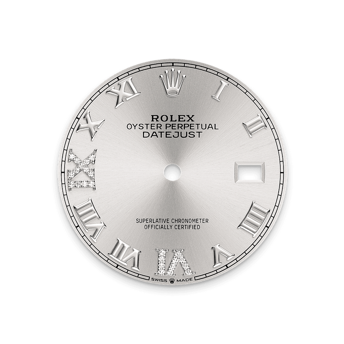 Rolex Stainless Steel Datejust - 36mm - Silver Diamond Dial - Jubilee