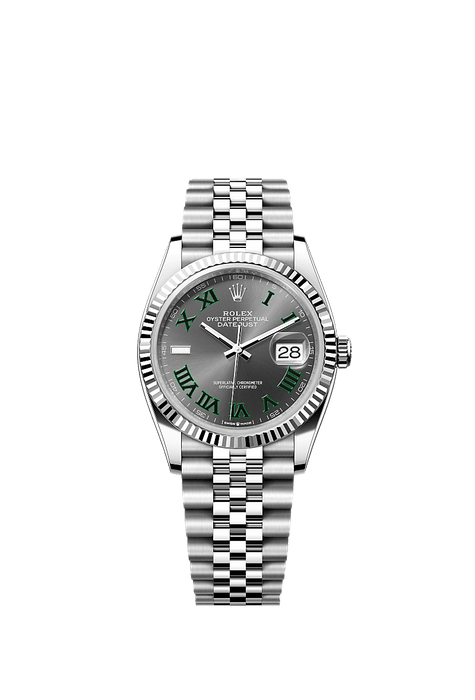 Rolex Stainless Steel Datejust - 36mm - Slate - Jubilee