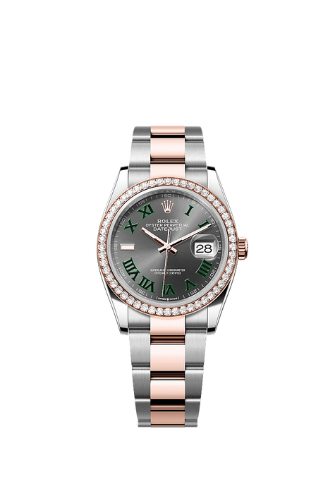 Rolex Two-Tone (RG/SS) Datejust - 36mm - Slate - Oyster