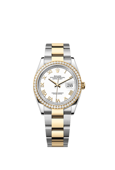 Rolex Two-Tone (YG/SS) Datejust - 36mm - White - Oyster