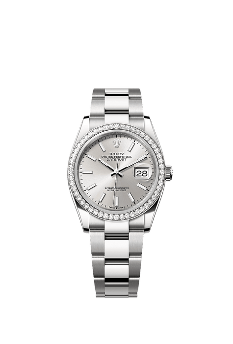 Rolex Stainless Steel Datejust - 36mm - Silver - Oyster