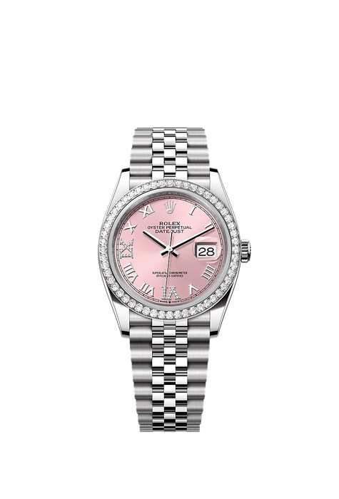 Rolex Stainless Steel Datejust - 36mm - Pink Diamond Dial - Jubilee