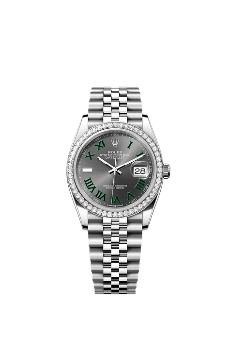 Rolex Stainless Steel Datejust - 36mm - Slate - Jubilee