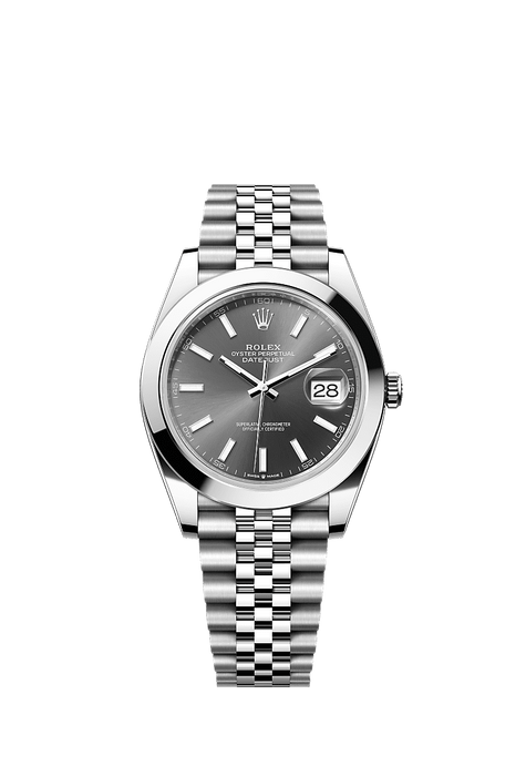 Rolex Stainless Steel Datejust - 41mm - Slate - Jubilee