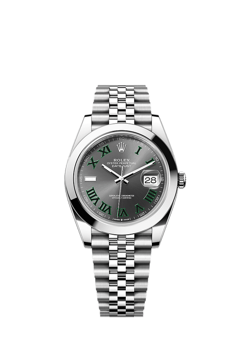 Rolex Stainless Steel Datejust - 41mm - Slate - Jubilee