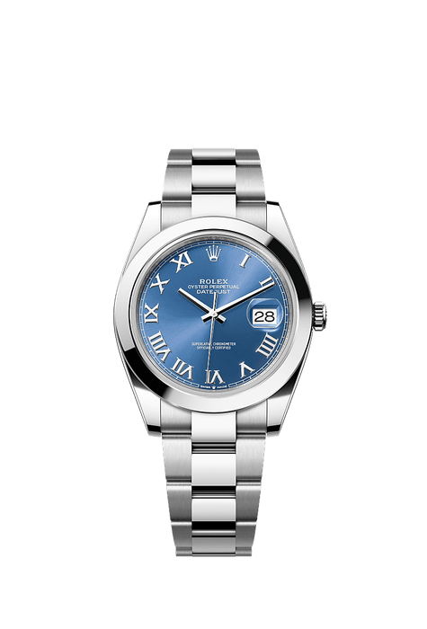 Rolex Stainless Steel Datejust - 41mm - Azzurro blue - Oyster