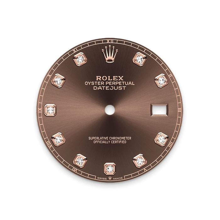 Rolex Two-Tone (RG/SS) Datejust - 41mm - Chocolate Diamond Dial - Jubilee