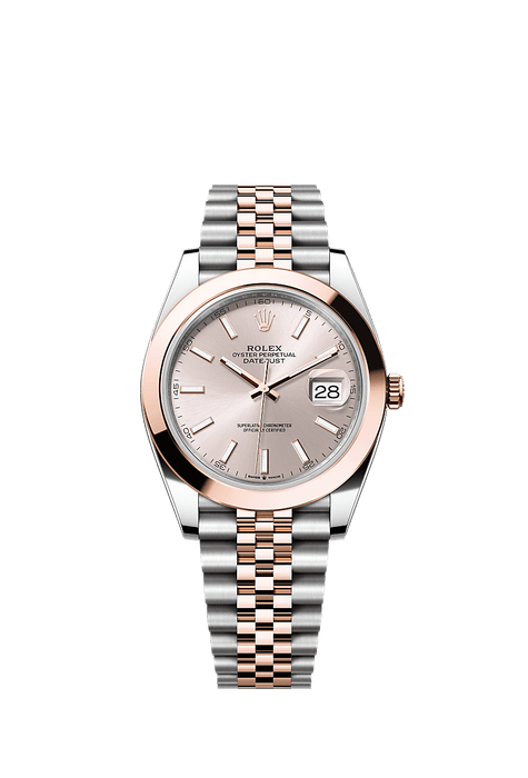 Rolex Two-Tone (RG/SS) Datejust - 41mm - Sundust - Jubilee