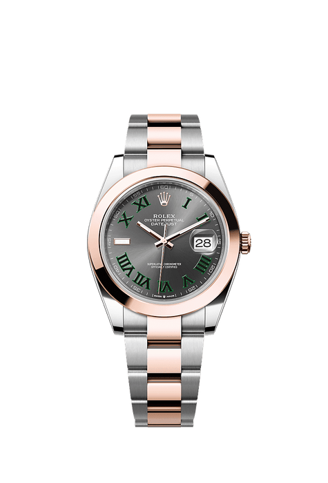 Rolex Two-Tone (RG/SS) Datejust - 41mm - Slate - Oyster