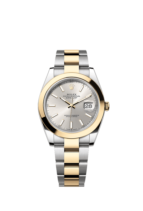 Rolex Two-Tone (YG/SS) Datejust - 41mm - Silver - Oyster