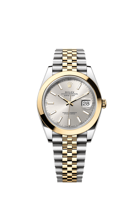 Rolex Two-Tone (YG/SS) Datejust - 41mm - Silver - Jubilee