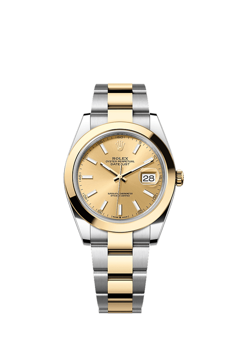 Rolex Two-Tone (YG/SS) Datejust - 41mm - Champagne-colour - Oyster