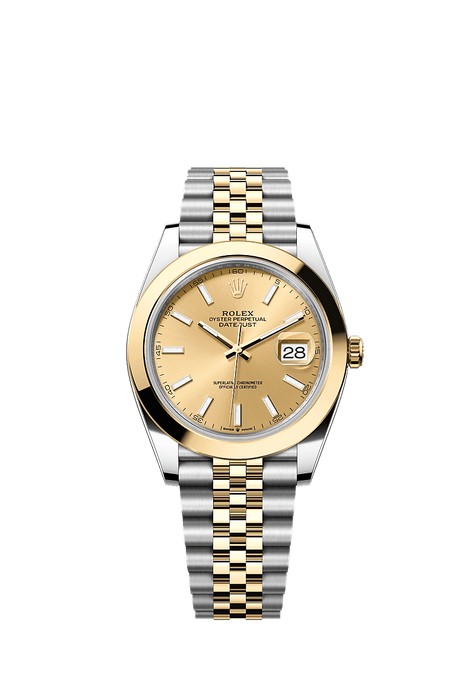 Rolex Two-Tone (YG/SS) Datejust - 41mm - Champagne-colour - Jubilee