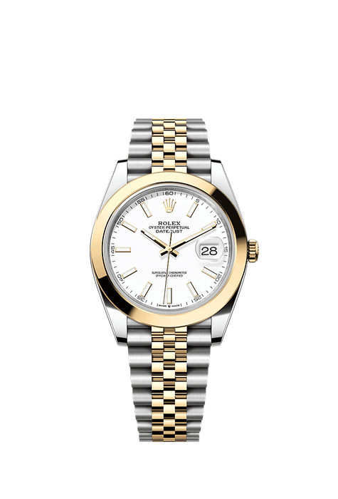 Rolex Two-Tone (YG/SS) Datejust - 41mm - White - Jubilee