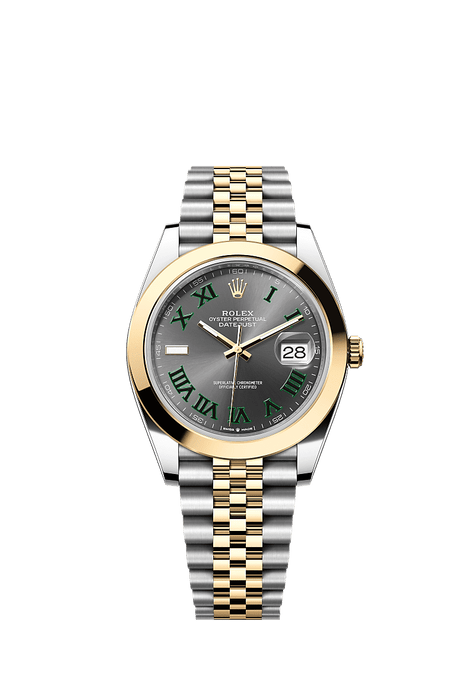 Rolex Two-Tone (YG/SS) Datejust - 41mm - Slate - Jubilee