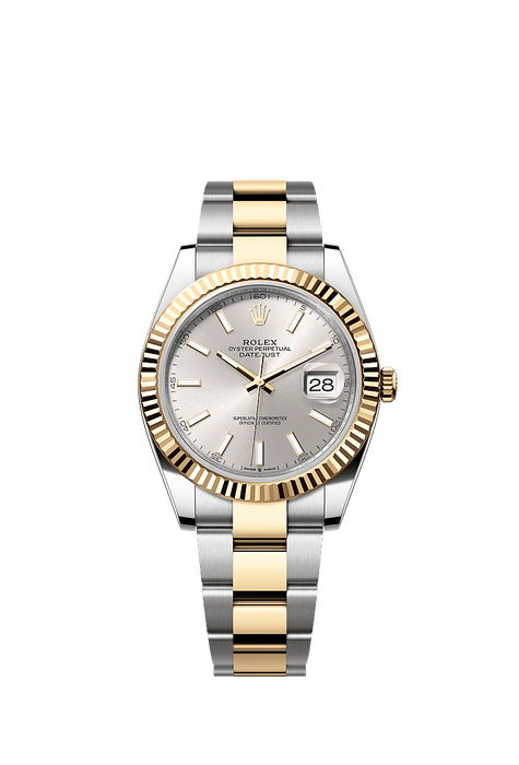 Rolex Two-Tone (YG/SS) Datejust - 41mm - Silver - Oyster