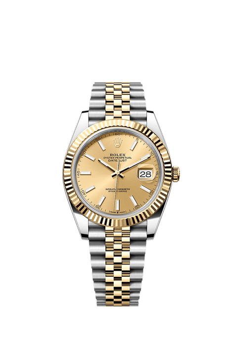 Rolex Two-Tone (YG/SS) Datejust - 41mm - Champagne-colour - Jubilee